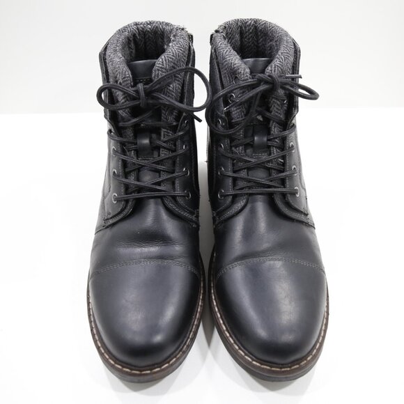 Crevo Samwell Black Leather 6" Side-Zip Boots - Men's 11 - Picture 6 of 7